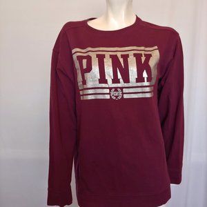 PINK Victoria's Secret Burgundy Long Sleeve Tee
